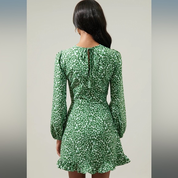 Sugarlips Adieu Floral Ruffle Flounce Mini Dress Size XL NWT - Picture 3 of 7